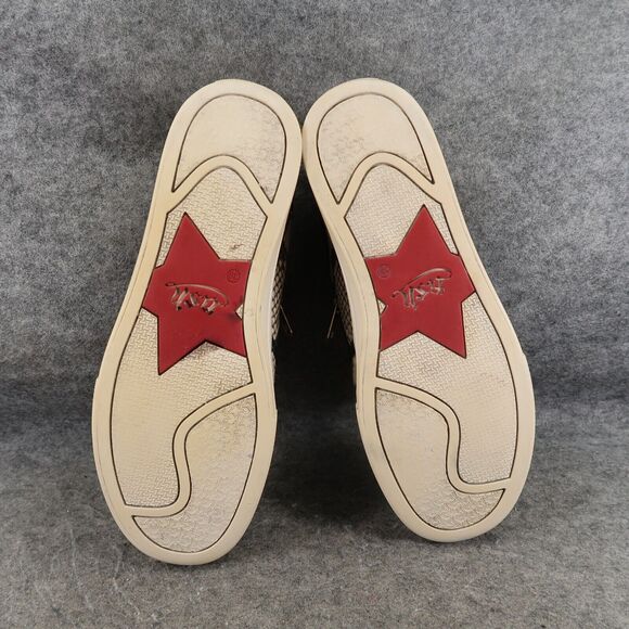 Ash Shoes Womens 39 Sneakers Fashion Platform Jordy Snakeskin Leather Zip - Picture 13 of 16